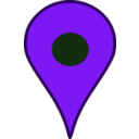 download Map Pin clipart image with 270 hue color