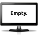 download Empty Monitor clipart image with 180 hue color