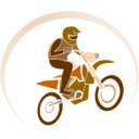 download Biker clipart image with 180 hue color