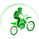 download Biker clipart image with 270 hue color