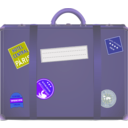 download Suitcase clipart image with 225 hue color