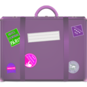 download Suitcase clipart image with 270 hue color