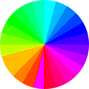 download 24 Color Beach Ball clipart image with 180 hue color