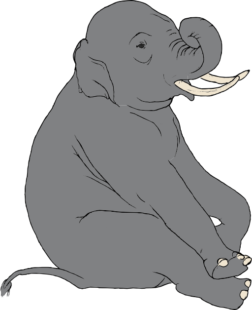 Sitting Elephant