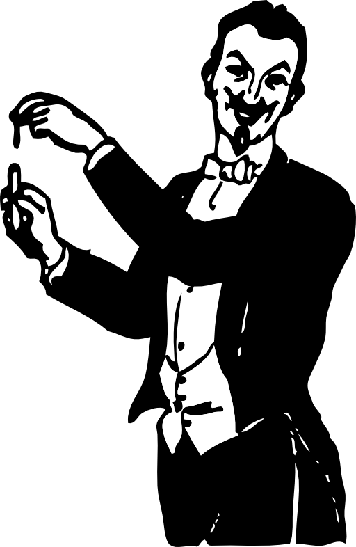 Magician Doing A Trick