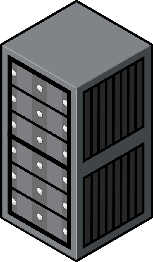 Isometric Server Cabinet