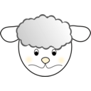 download Sheep Sad clipart image with 45 hue color