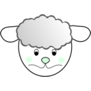 download Sheep Sad clipart image with 135 hue color