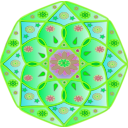 download Mandala clipart image with 90 hue color