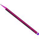 download Pencil clipart image with 270 hue color