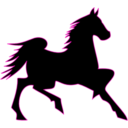 download Fire Horse clipart image with 315 hue color