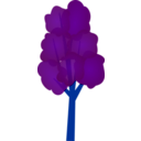 download Tree clipart image with 180 hue color
