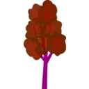 download Tree clipart image with 270 hue color