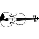 download Violin clipart image with 45 hue color