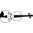 download Violin clipart image with 90 hue color