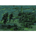 download Civil War Battle clipart image with 90 hue color