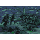download Civil War Battle clipart image with 135 hue color