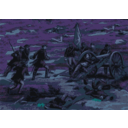 download Civil War Battle clipart image with 180 hue color