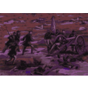 download Civil War Battle clipart image with 270 hue color