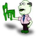 download Comic Characters Fatman clipart image with 90 hue color