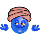 download Indian Boy Smiley Emoticon clipart image with 180 hue color