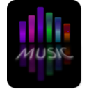 download Music Equalizer 6 clipart image with 270 hue color