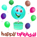 download Boy Birthday Smiley Emoticon clipart image with 135 hue color