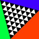 download Square Meets Triangles clipart image with 135 hue color