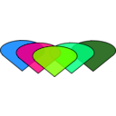 download Diamonds clipart image with 90 hue color
