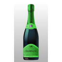 download Bottle Of Champagne clipart image with 90 hue color
