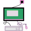 download Computer Terminal clipart image with 270 hue color