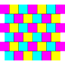 download Rgb Brick Wall clipart image with 180 hue color