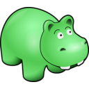 download Hippo clipart image with 90 hue color