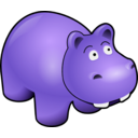 download Hippo clipart image with 225 hue color