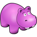 download Hippo clipart image with 270 hue color