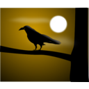 download Raven Illustration clipart image with 135 hue color