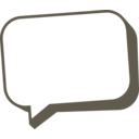 download Talk Bubble clipart image with 180 hue color