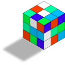 download Rubiks Cube clipart image with 135 hue color