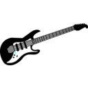 download Guitar clipart image with 180 hue color