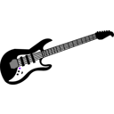 download Guitar clipart image with 270 hue color