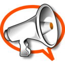 download Megaphone clipart image with 180 hue color