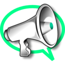 download Megaphone clipart image with 315 hue color