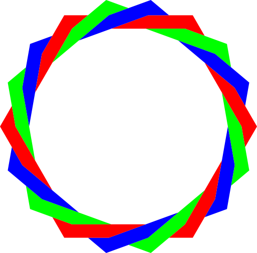 Rgb Octodecagram