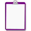 download Clipboard 01 clipart image with 270 hue color
