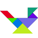 download Tangram clipart image with 45 hue color