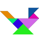 download Tangram clipart image with 90 hue color
