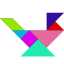 download Tangram clipart image with 135 hue color
