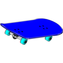 download Skateboard clipart image with 180 hue color