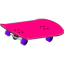 download Skateboard clipart image with 270 hue color