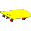 download Skateboard clipart image with 0 hue color